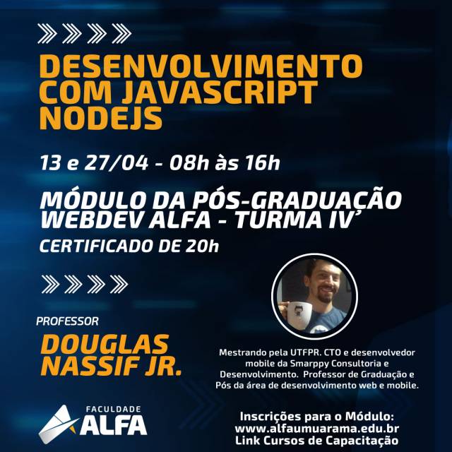 Curso de Desenvolvimento Web com Javascript com NodeJS