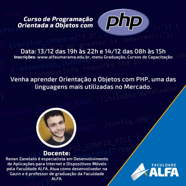 Curso de Programação Orientada a Objetos com PHP