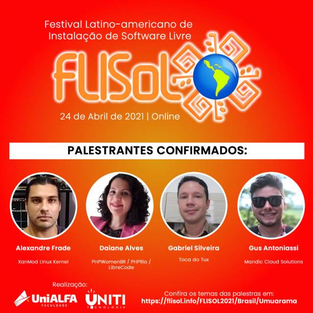 FLISOL 2021 - Festival Latino Americano de Instalação de Software Livre