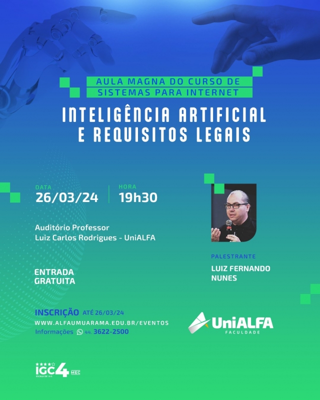 Aula Magna do Curso de Sistemas para Internet