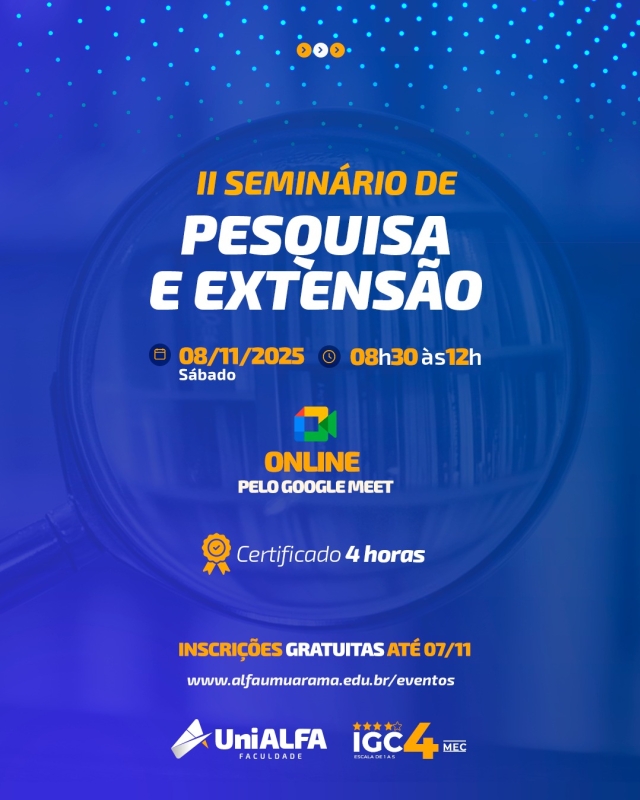 II Seminário de pesquisa e extensão da Faculdade ALFA Umuarama - UniALFA II Seminário de pesquisa e extensão da Faculdade ALFA Umuarama - UniALFA