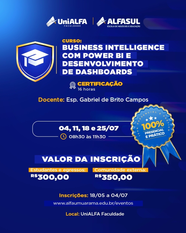 BUSINESS INTELLIGENCE COM POWER BI – DESENVOLVIMENTO DE DASHBOARDS