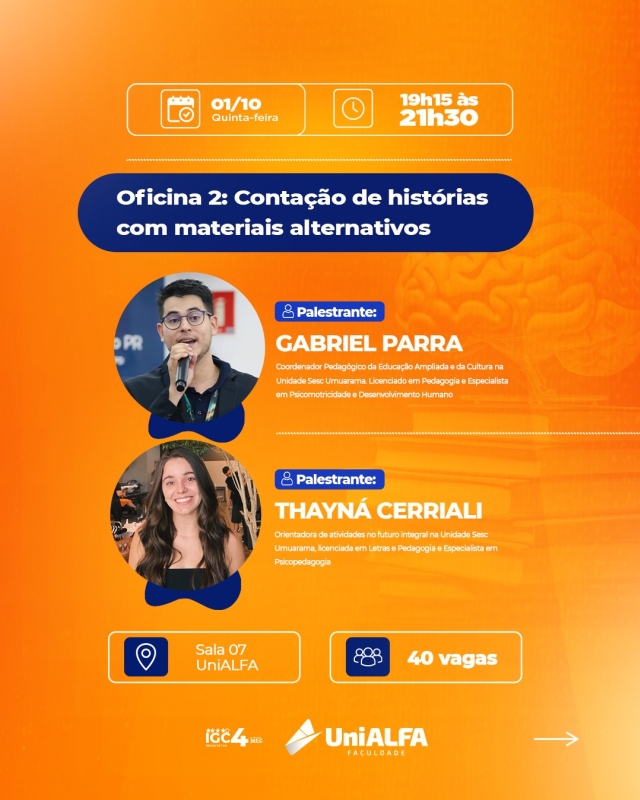 OFICINA: Contação de histórias com materiais alternativos